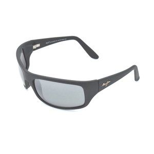 Maui Jim PEAHI MJ202-2M Black Matte Rubber/ Natural Grey Polarized Sungl…
